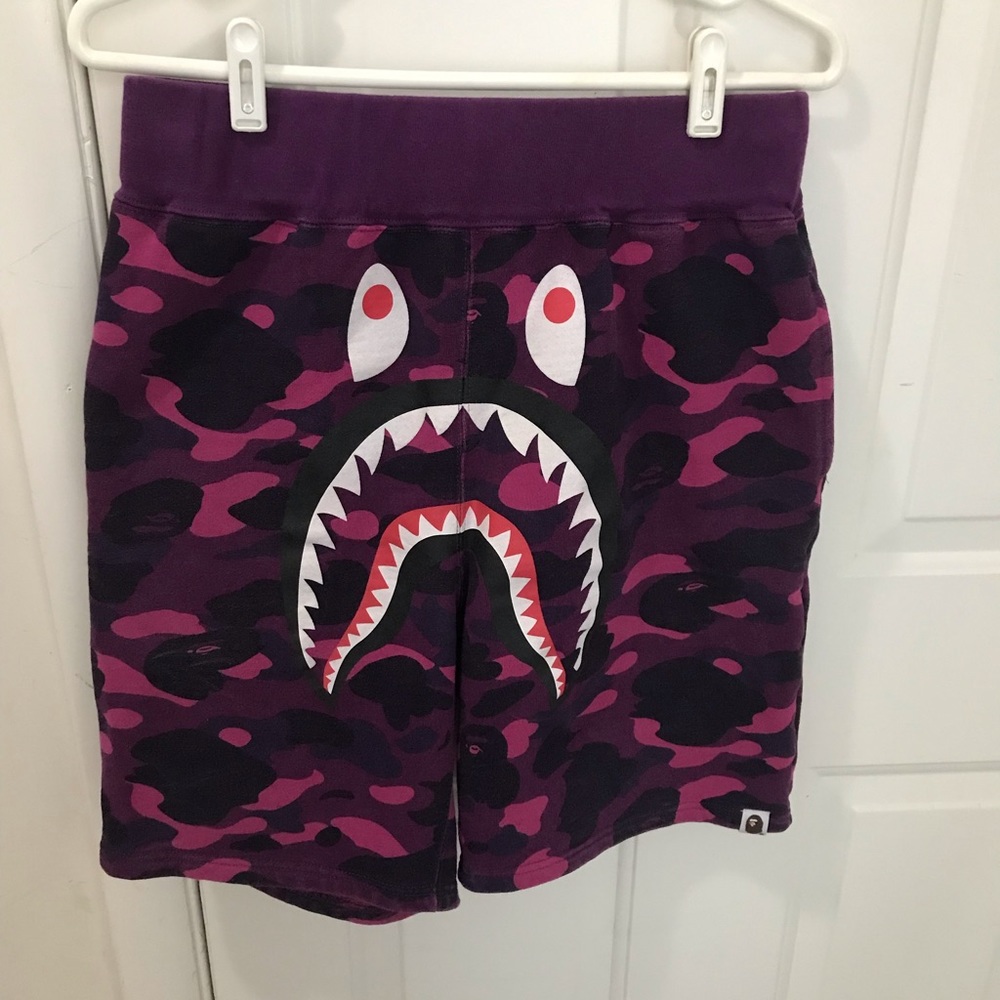 BAPE Purple Camo Shorts